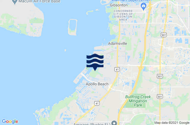 Mapa de mareas Newman Branch, United States