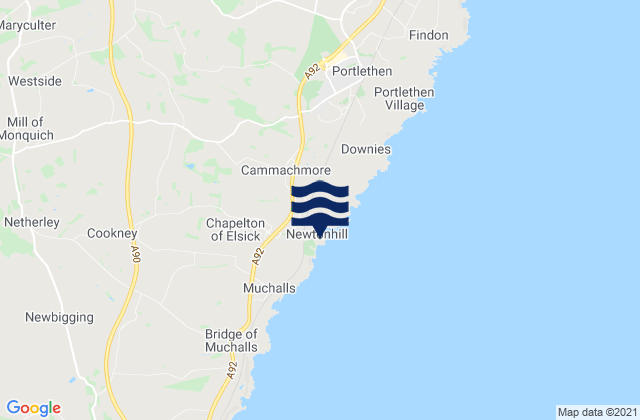Mapa de mareas Newtonhill, United Kingdom