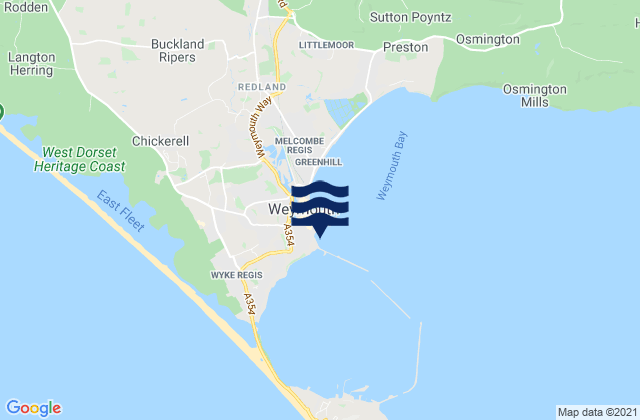 Mapa de mareas Newtons Cove Beach, United Kingdom
