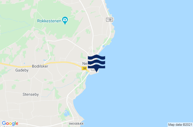 Mapa de mareas Nexø, Denmark
