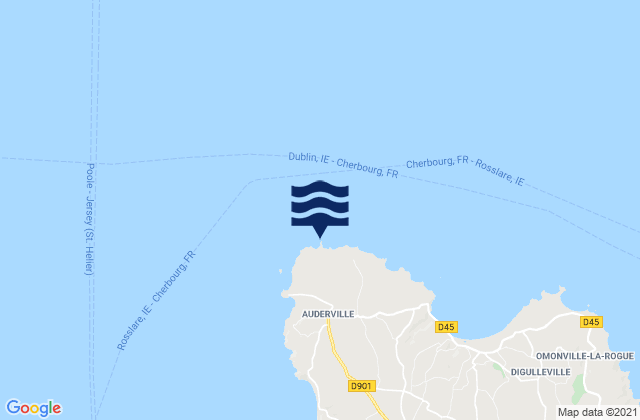 Mapa de mareas Nez Bayard, France