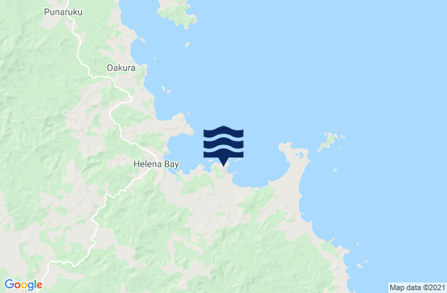 Mapa de mareas Ngahau Bay, New Zealand