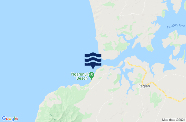 Mapa de mareas Ngarunui Beach, New Zealand