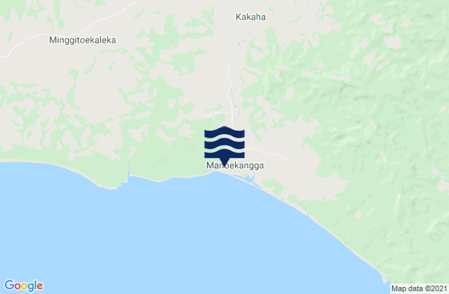 Mapa de mareas Nggai, Indonesia