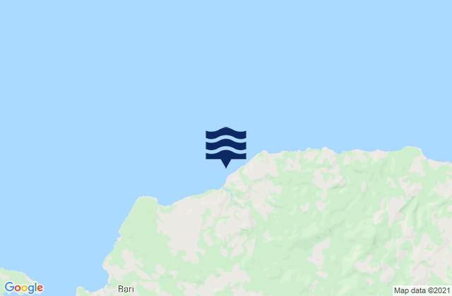Mapa de mareas Nggilat, Indonesia