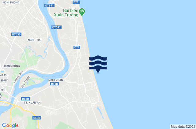 Mapa de mareas Nghi Xuân, Vietnam