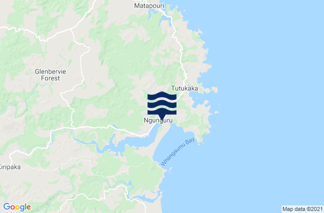 Mapa de mareas Ngunguru, New Zealand