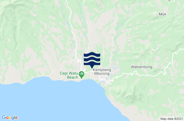 Mapa de mareas Ngusu, Indonesia