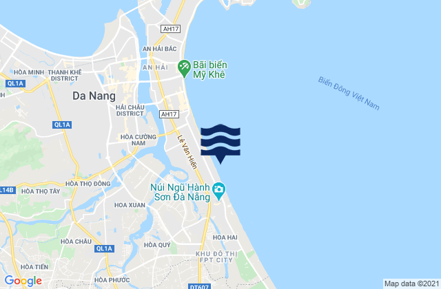 Mapa de mareas Ngũ Hành Sơn, Vietnam