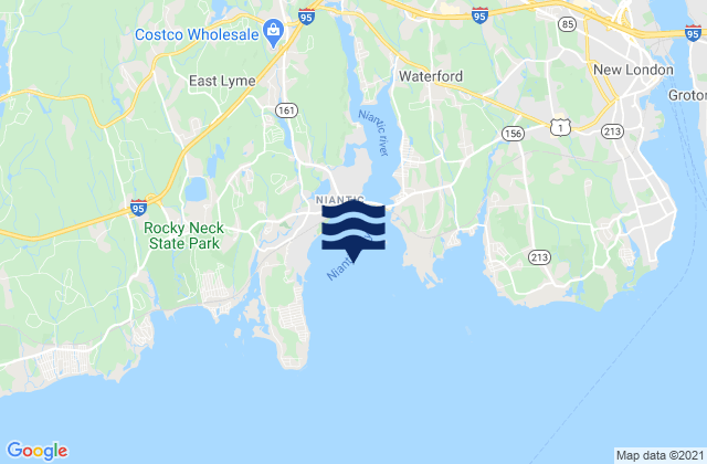 Mapa de mareas Niantic Bay, United States