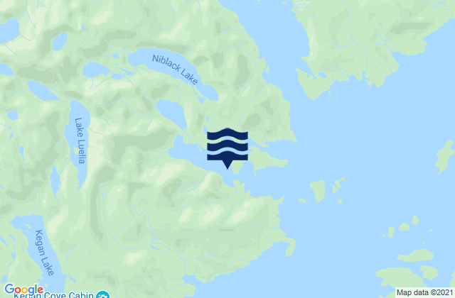 Mapa de mareas Niblack Anchorage, United States