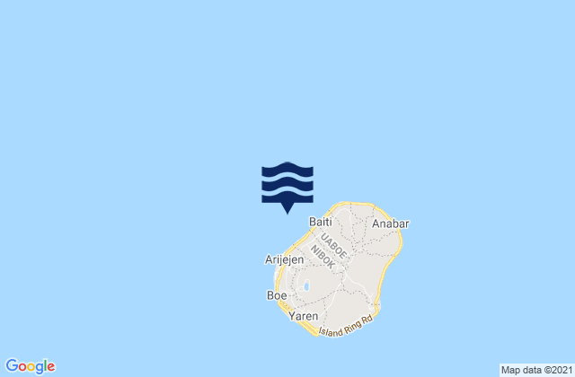 Mapa de mareas Nibok District, Nauru