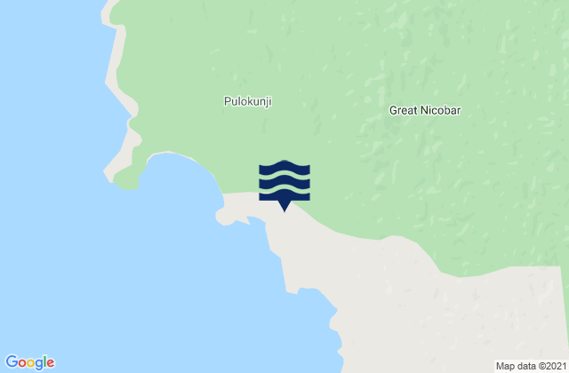 Mapa de mareas Nicobar, India