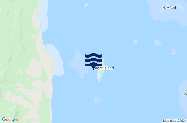Mapa de mareas Night Island, Australia