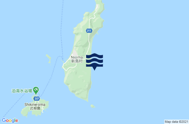 Mapa de mareas Niijima, Japan