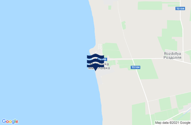 Mapa de mareas Nikolayevka, Ukraine