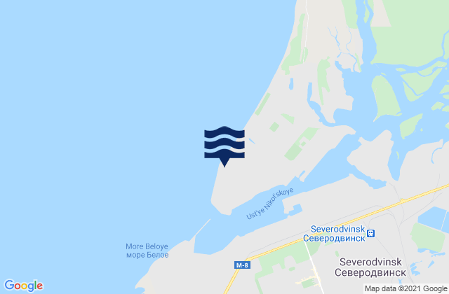 Mapa de mareas Nikolskoi Bar, Russia