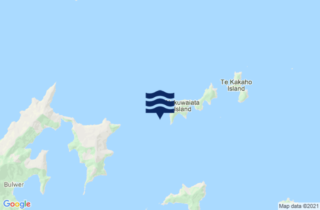 Mapa de mareas Ninepin Rock, New Zealand