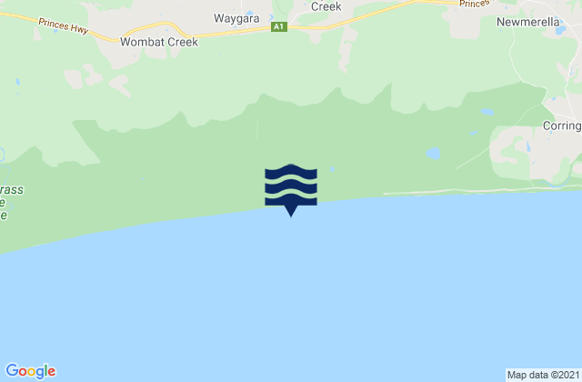 Mapa de mareas Ninety Mile Beach, Australia