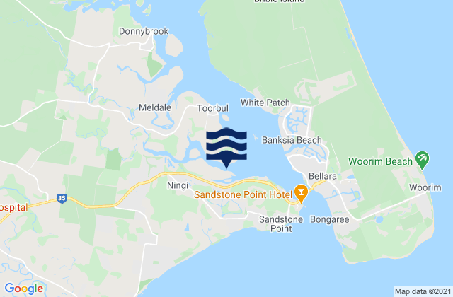 Mapa de mareas Ningi Island, Australia