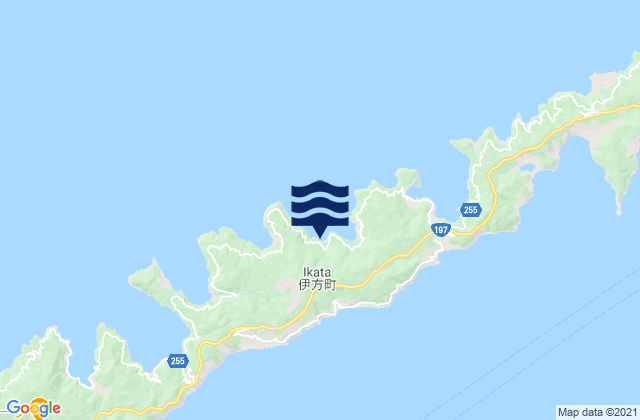 Mapa de mareas Nishiuwa-gun, Japan
