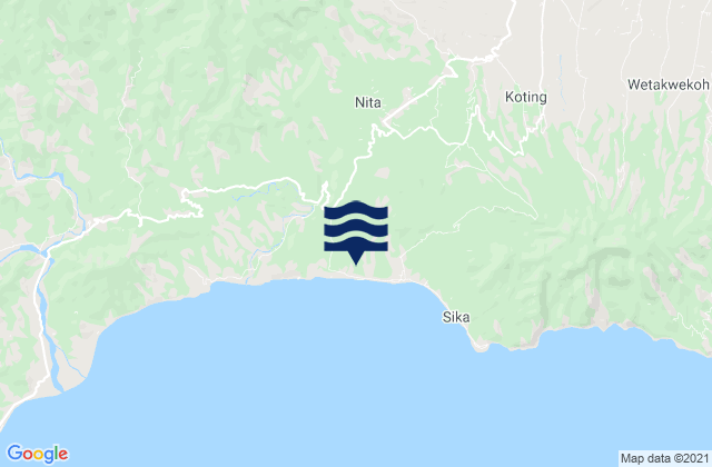 Mapa de mareas Nitakloang, Indonesia