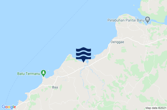 Mapa de mareas Nitanggoeng, Indonesia