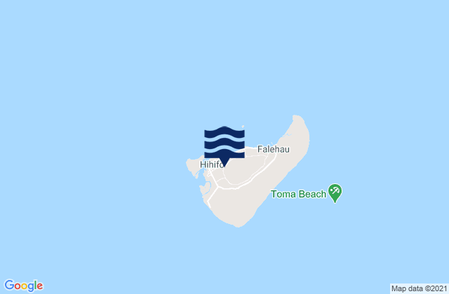 Mapa de mareas Niuas, Tonga