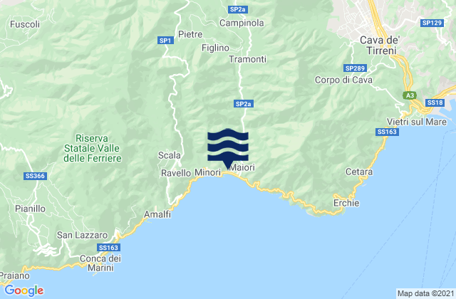Mapa de mareas Nocera Inferiore, Italy