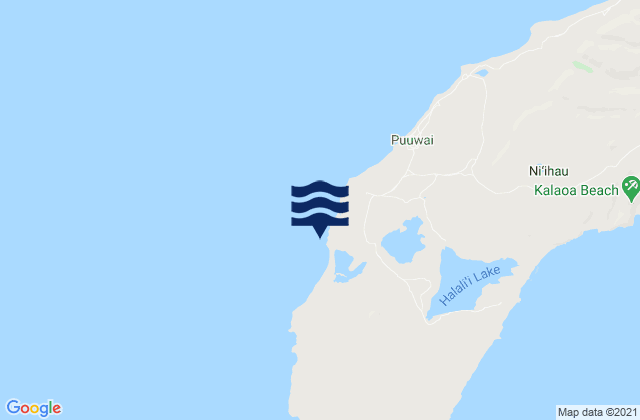 Mapa de mareas Nonopapa Niihau Island, United States