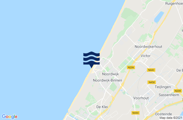 Mapa de mareas Noordwijk-Binnen, Netherlands