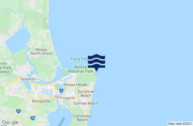 Mapa de mareas Noosa Head, Australia