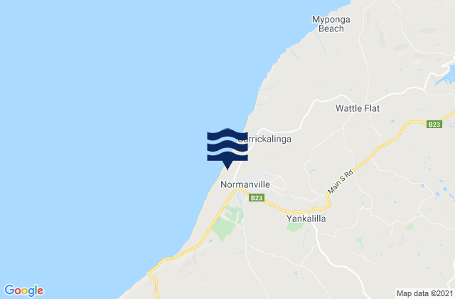 Mapa de mareas Normanville, Australia