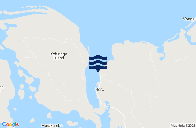 Mapa de mareas Noro, Solomon Islands