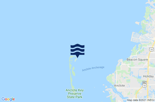 Mapa de mareas North Anclote Key, United States