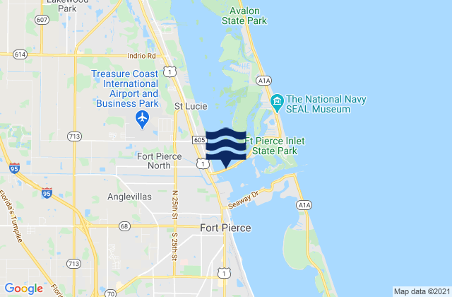 Mapa de mareas North Beach Causeway, United States