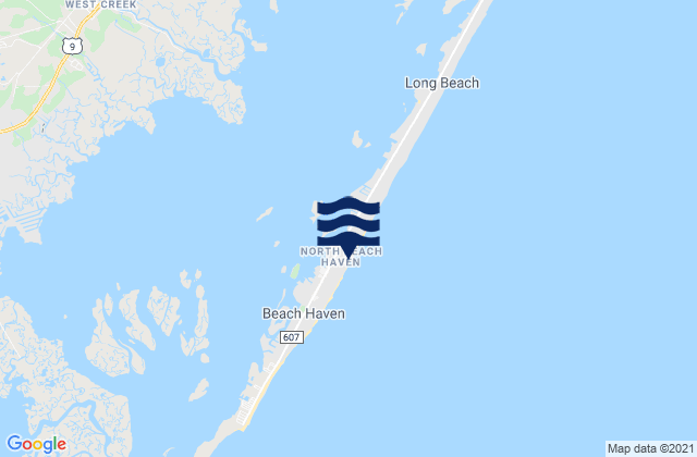 Mapa de mareas North Beach Haven, United States