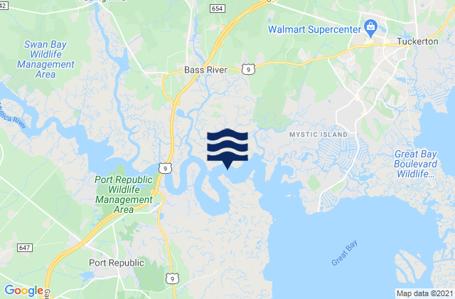 Mapa de mareas North Branch, United States