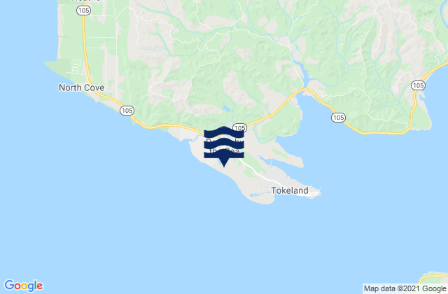 Mapa de mareas North Cove, United States