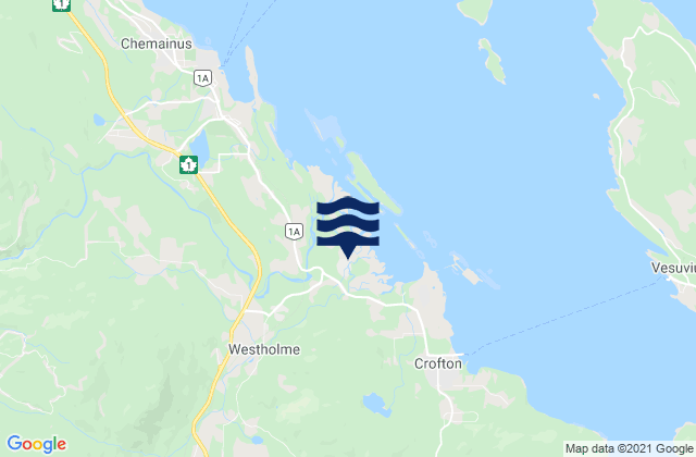 Mapa de mareas North Cowichan, Canada