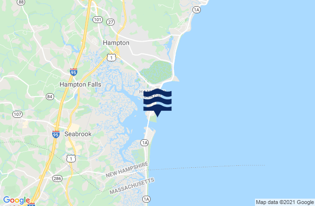 Mapa de mareas North Hampton Beach State Park, United States