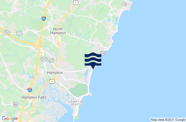 Mapa de mareas North Hampton, United States