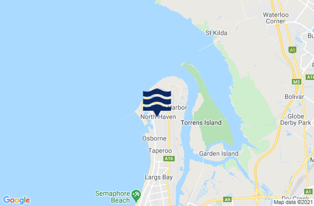 Mapa de mareas North Haven, Australia