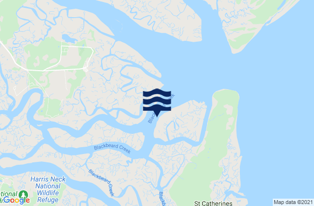 Mapa de mareas North Newport River (daymark 119), United States