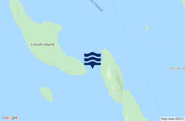 Mapa de mareas North Pass Lincoln Island, United States