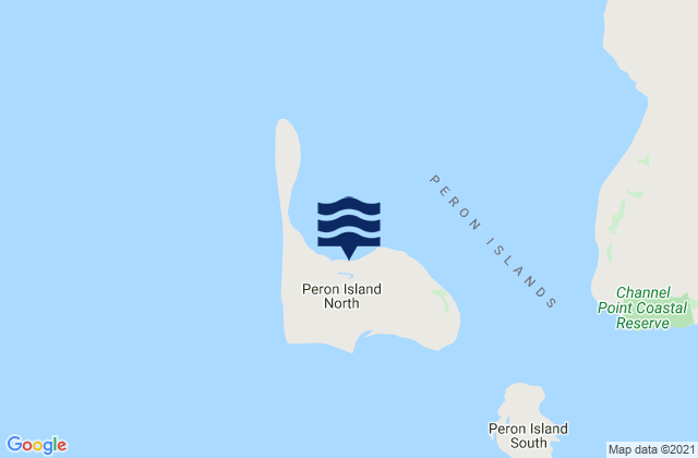 Mapa de mareas North Peron Island, Australia