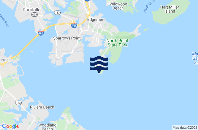 Mapa de mareas North Point, United States