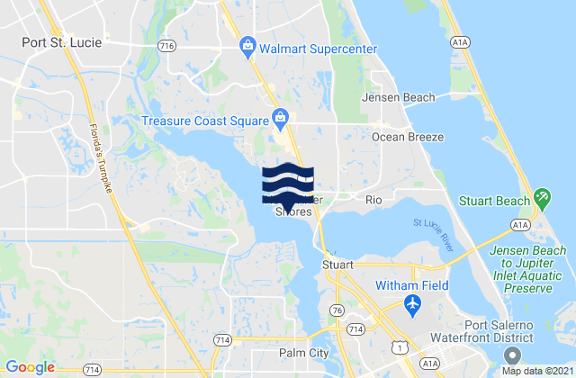 Mapa de mareas North River Shores, United States