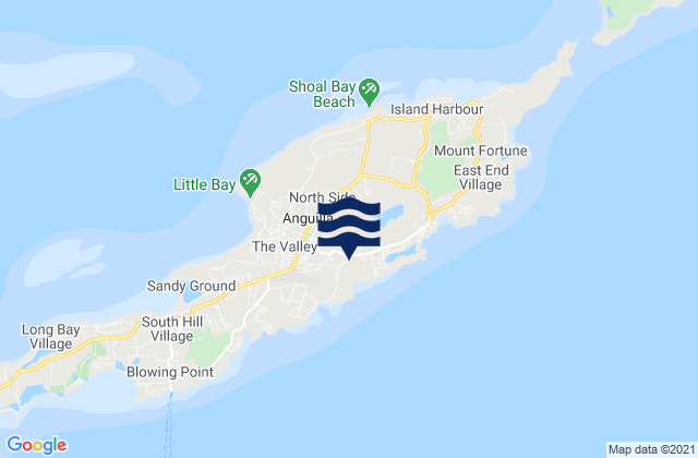 Mapa de mareas North Side, Anguilla