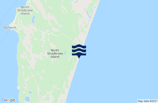 Mapa de mareas North Stradbroke Island, Australia